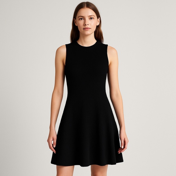 Zara Black Knit Sleeveless Dress - Picture 1 of 4